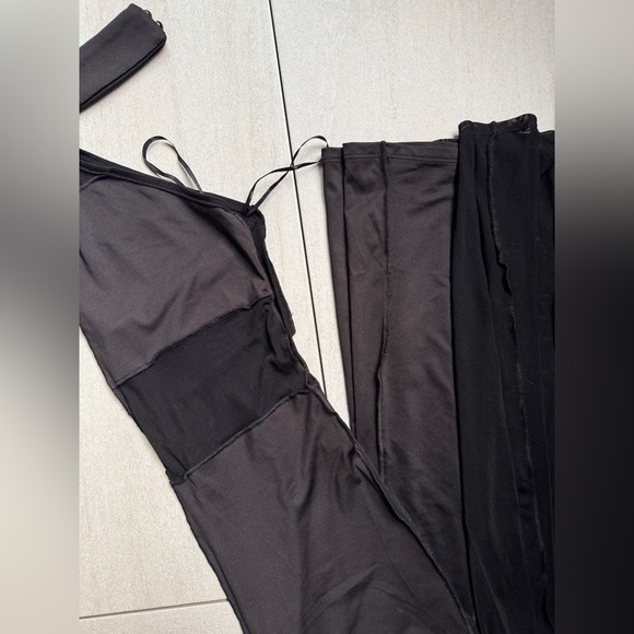 Black cut out sheer romper - Picture 7 of 10